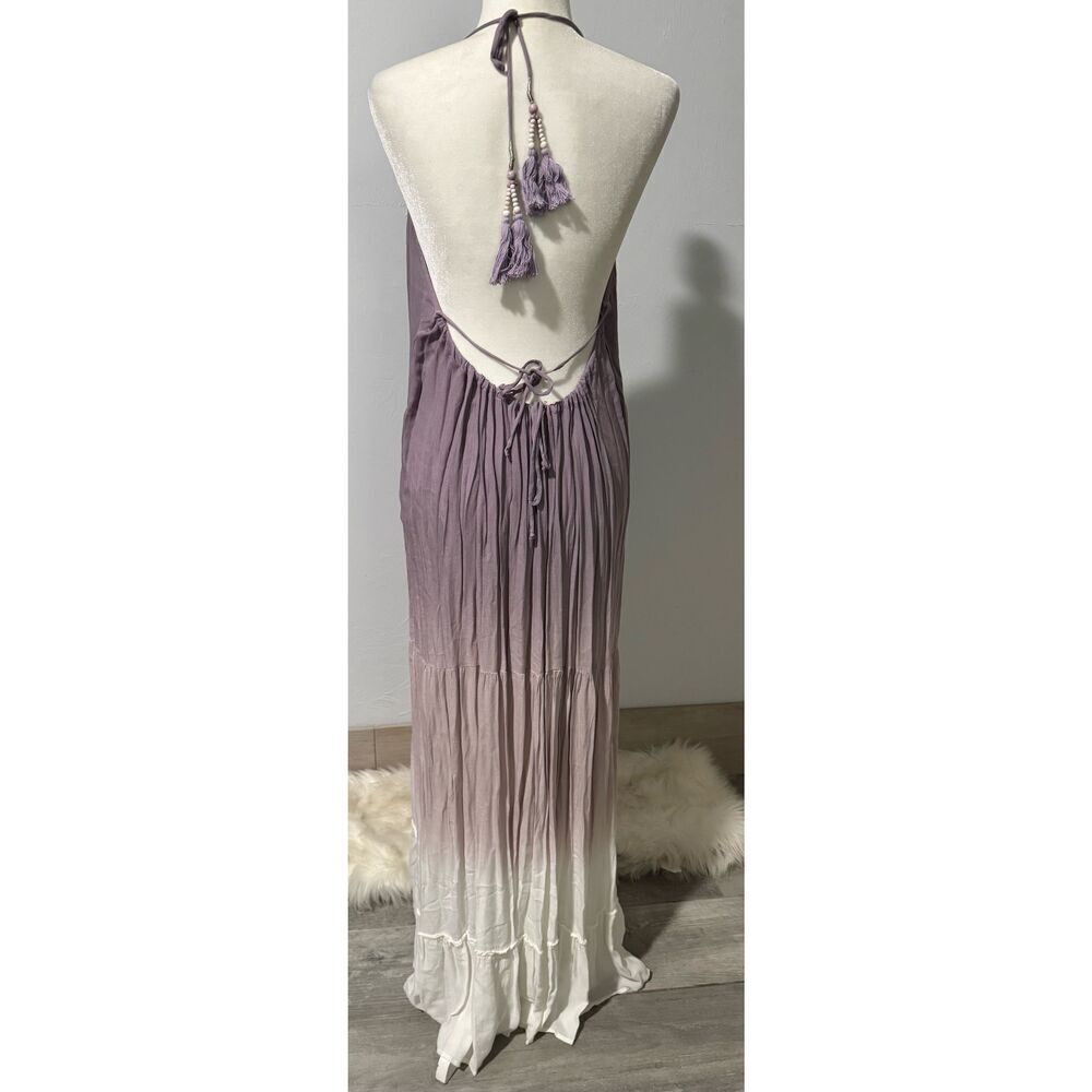 Young Fabulous & Broke dip Dye boho sleeveless maxi dress XS - Picture 3 of 8
